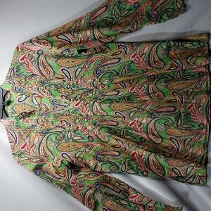 EUC Lauren Ralph Lauren‎ paisley women's blouse